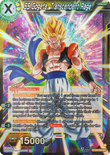 SS Gogeta, Transcendent Rage (BT28-082) [Prismatic Clash] (ONLINE ORDER ONLY)