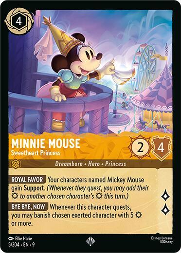Minnie Mouse - Sweetheart Princess (5/204) [Fabled] (ONLINE ORDER ONLY)