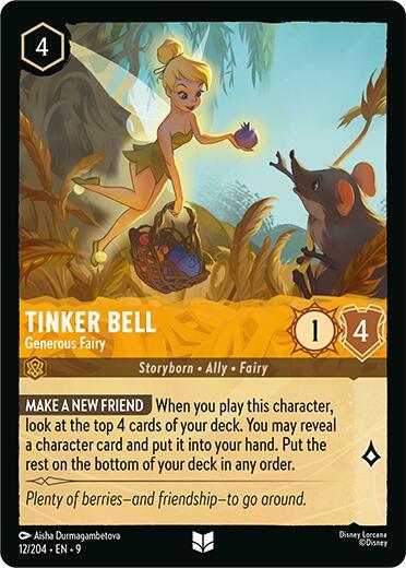 Tinker Bell - Generous Fairy (12/204) [Fabled] (ONLINE ORDER ONLY)
