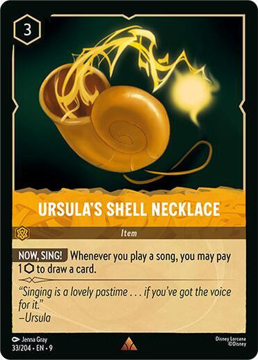 Ursula's Shell Necklace (33/204) [Fabled] (ONLINE ORDER ONLY)