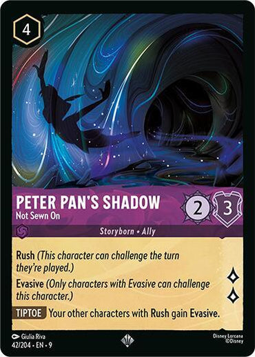 Peter Pan's Shadow - Not Sewn On (42/204) [Fabled] (ONLINE ORDER ONLY)