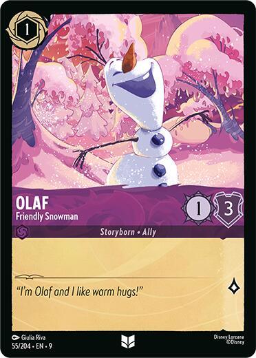 Olaf - Friendly Snowman (55/204) [Fabled] (ONLINE ORDER ONLY)