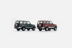 BM Creations Toyota Land Cruiser LC76 Dark Red / Dark Grey - RHD 1:64 (ONLINE ORDER ONLY)