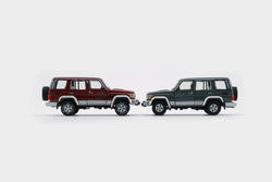 BM Creations Toyota Land Cruiser LC76 Dark Red / Dark Grey - RHD 1:64 (ONLINE ORDER ONLY)