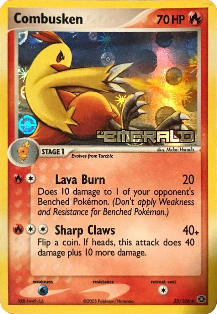 Combusken (25/106) (Stamped) [EX: Emerald] (Online Only)