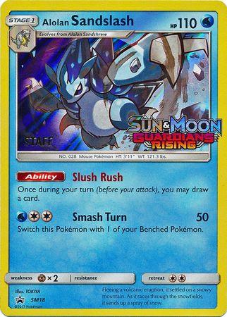 Alolan Sandslash (SM18) (Staff Prerelease Promo) [Sun & Moon: Black Star Promos] (Online Only)