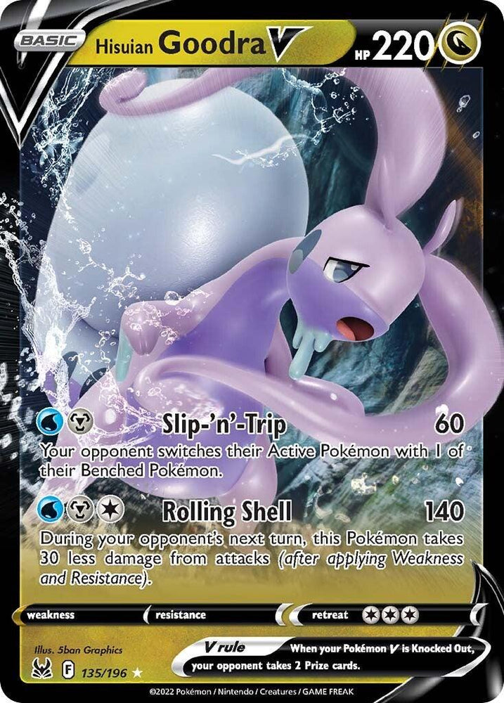 Hisuian Goodra V (135/196) [Sword & Shield: Lost Origin] (Online Only)