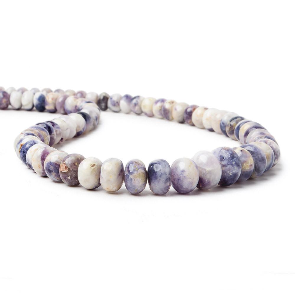 6.5-10.5mm Morado Purple Opal Plain Rondelle Beads 18 inch 88 pieces (ONLINE ORDER ONLY)