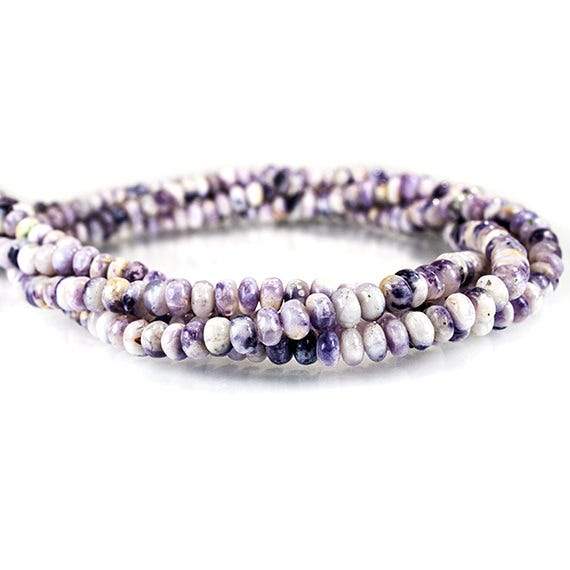 6.5-10.5mm Morado Purple Opal Plain Rondelle Beads 18 inch 88 pieces (ONLINE ORDER ONLY)