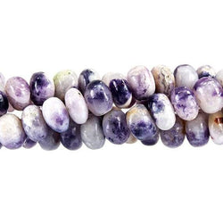 6.5-10.5mm Morado Purple Opal Plain Rondelle Beads 18 inch 88 pieces (ONLINE ORDER ONLY)