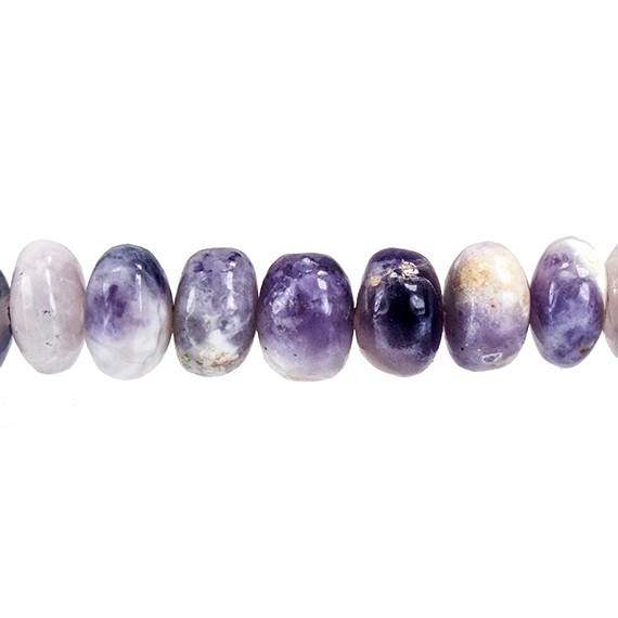 6.5-10.5mm Morado Purple Opal Plain Rondelle Beads 18 inch 88 pieces (ONLINE ORDER ONLY)