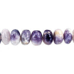 6.5-10.5mm Morado Purple Opal Plain Rondelle Beads 18 inch 88 pieces (ONLINE ORDER ONLY)