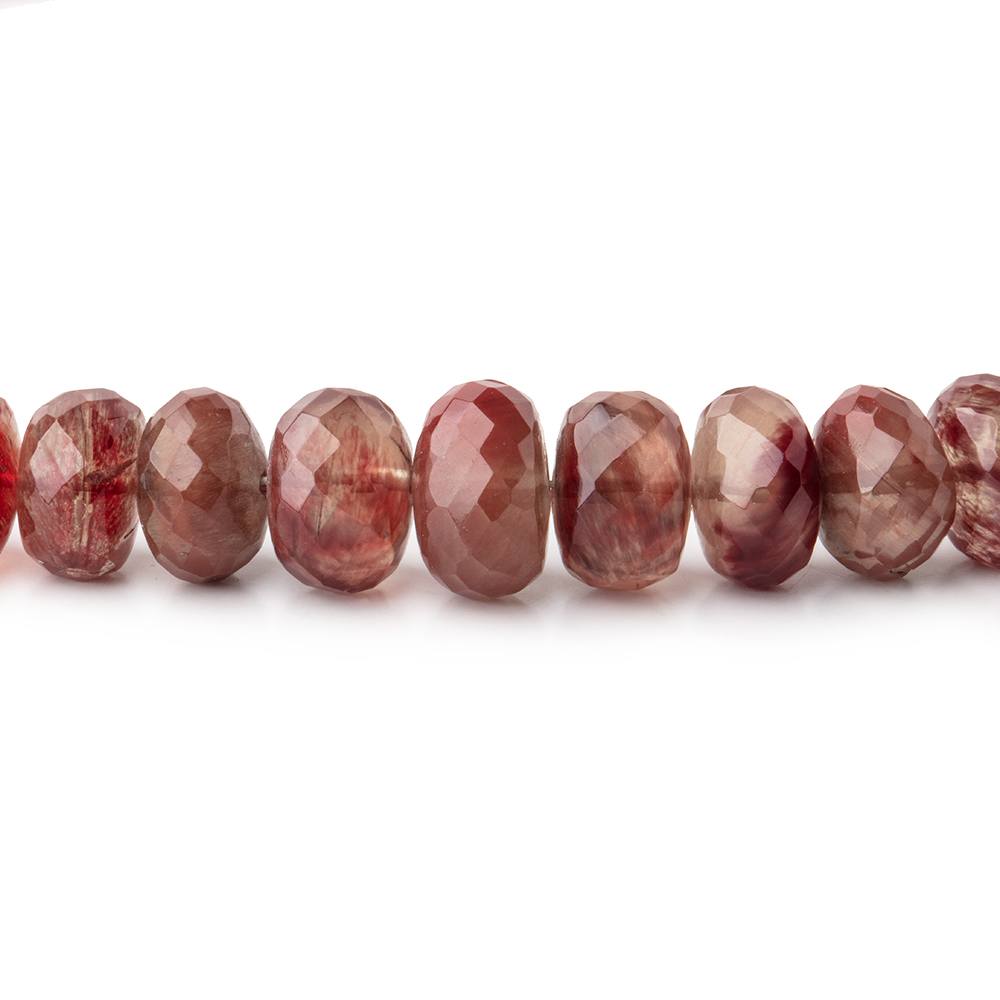 6.5-10mm Andesine Faceted Rondelle Beads 18 inch 97 pieces (ONLINE ORDER ONLY)