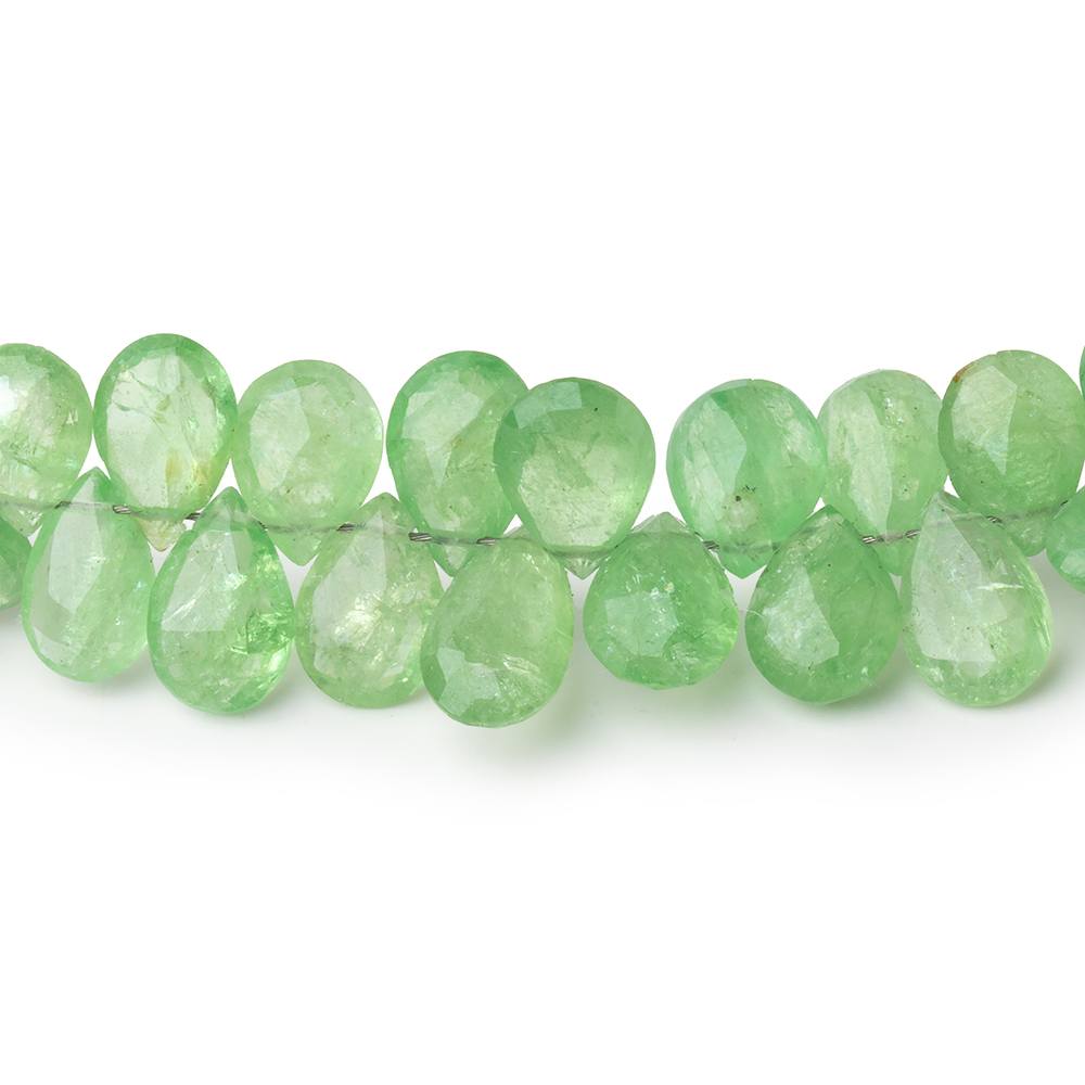 6.5-10mm Tsavorite Garnet Faceted Pear Beads 8 inch 76 pieces AA (ONLINE ORDER ONLY)