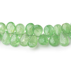 6.5-10mm Tsavorite Garnet Faceted Pear Beads 8 inch 76 pieces AA (ONLINE ORDER ONLY)