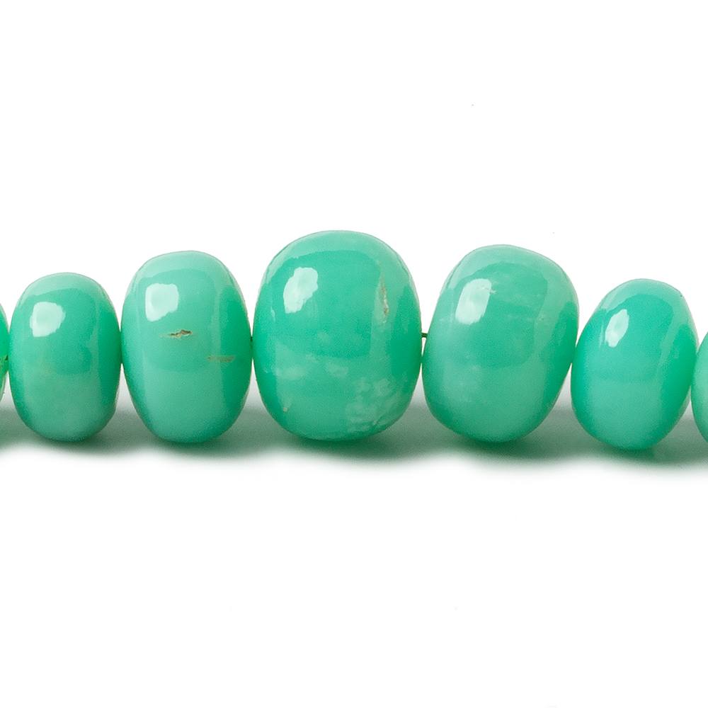 6.5-11.5mm Chrysoprase plain rondelle beads 20 inch 95 pieces A (ONLINE ORDER ONLY)