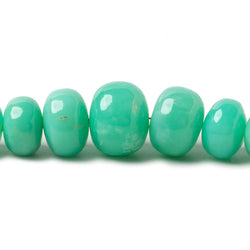6.5-11.5mm Chrysoprase plain rondelle beads 20 inch 95 pieces A (ONLINE ORDER ONLY)