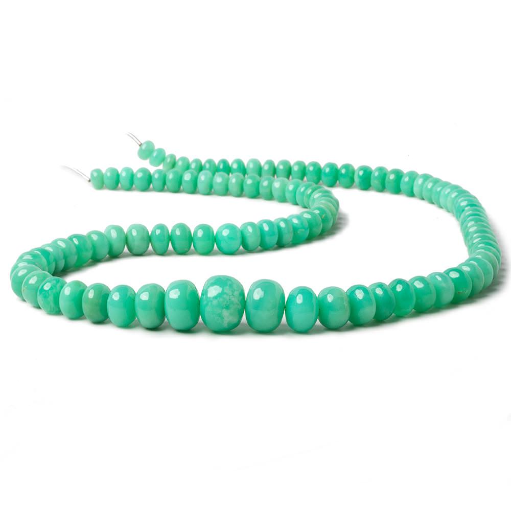 6.5-11.5mm Chrysoprase plain rondelle beads 20 inch 95 pieces A (ONLINE ORDER ONLY)