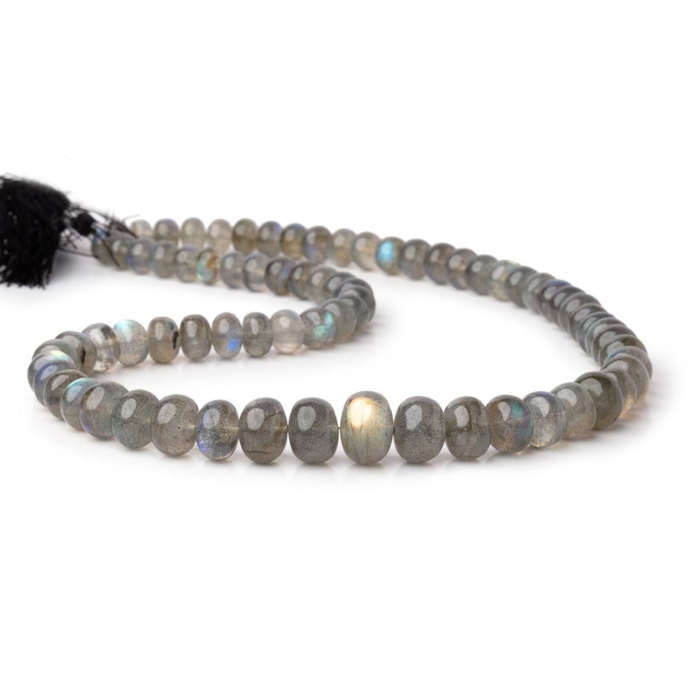 6.5-11mm Labradorite Plain Rondelle Beads 16 inch 73 pieces AAA (ONLINE ORDER ONLY)