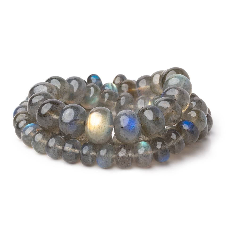 6.5-11mm Labradorite Plain Rondelle Beads 16 inch 73 pieces AAA (ONLINE ORDER ONLY)