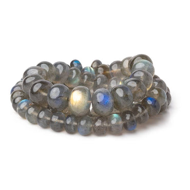 6.5-11mm Labradorite Plain Rondelle Beads 16 inch 73 pieces AAA (ONLINE ORDER ONLY)
