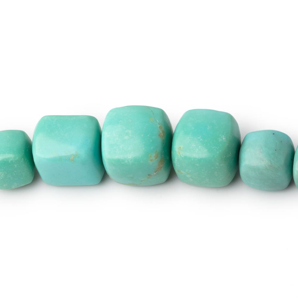 6.5-12.5mm Sleeping Beauty Turquoise Plain Cubes 16 inch 48 Beads AAA (ONLINE ORDER ONLY)
