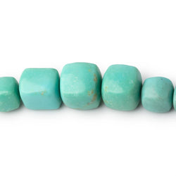 6.5-12.5mm Sleeping Beauty Turquoise Plain Cubes 16 inch 48 Beads AAA (ONLINE ORDER ONLY)