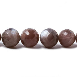 6.5-12mm Chocolate Moonstone faceted round beads 16 inch 41 pieces (ONLINE ORDER ONLY)