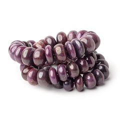 6.5-13.5mm Ruby Plain Rondelle Beads 16 inch 57 pieces (ONLINE ORDER ONLY)