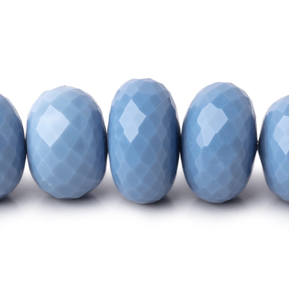 6.5-16mm Owyhee Blue Opal Faceted Rondelle Beads 20 inch 65 pieces AA (ONLINE ORDER ONLY)