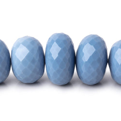 6.5-16mm Owyhee Blue Opal Faceted Rondelle Beads 20 inch 65 pieces AA (ONLINE ORDER ONLY)