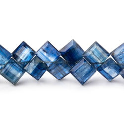 6.5-7.5mm Kyanite Bevel Cut Square Beads 7.5 inch 46 pieces (ONLINE ORDER ONLY)