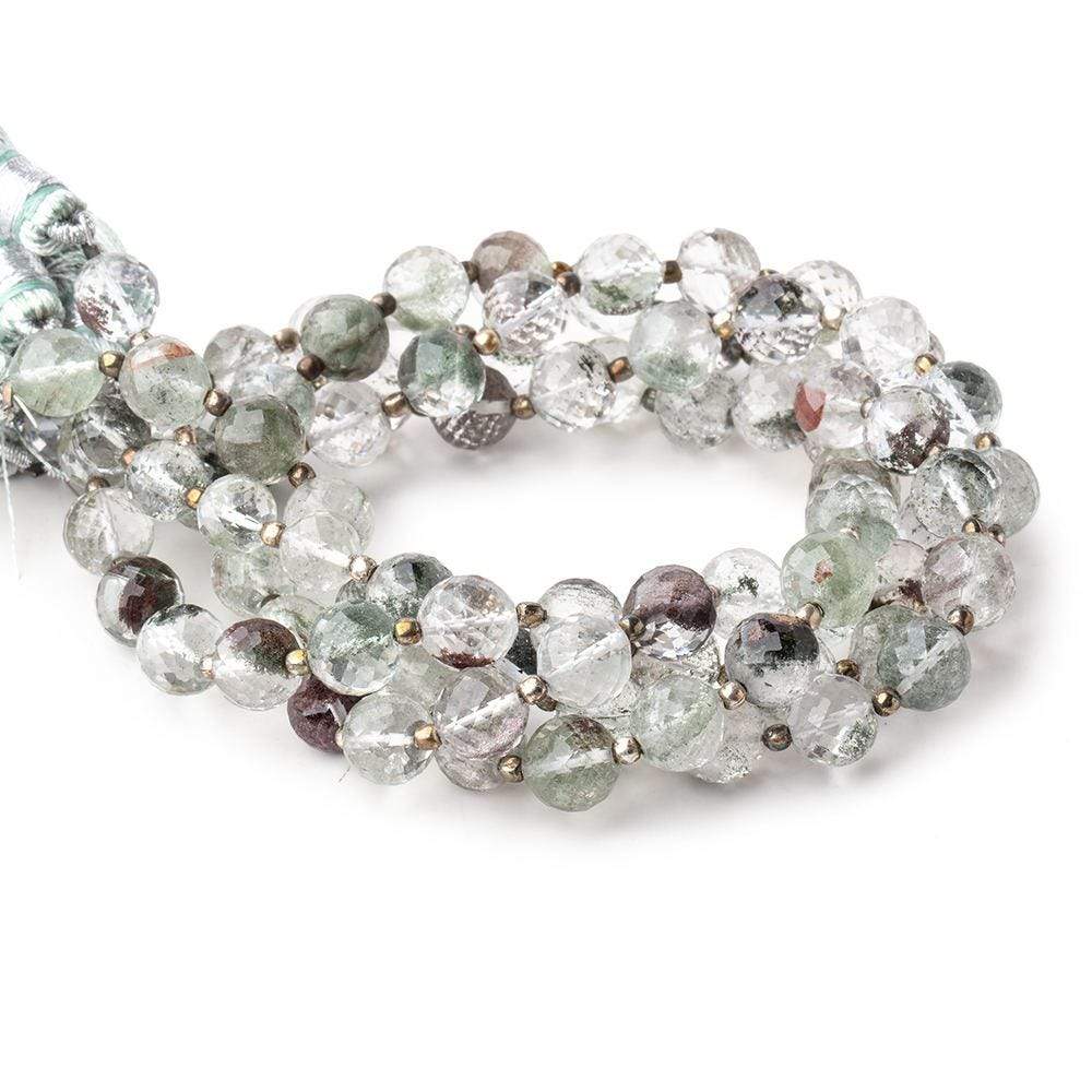 6.5-7mm Moss Quartz Faceted Round Beads 8 inch 25 pieces (ONLINE ORDER ONLY)