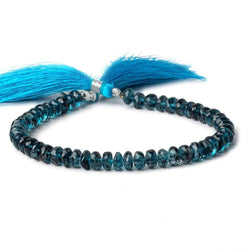 6.5-7mm London Blue Topaz faceted rondelle beads 8 inch 52 pieces (ONLINE ORDER ONLY)