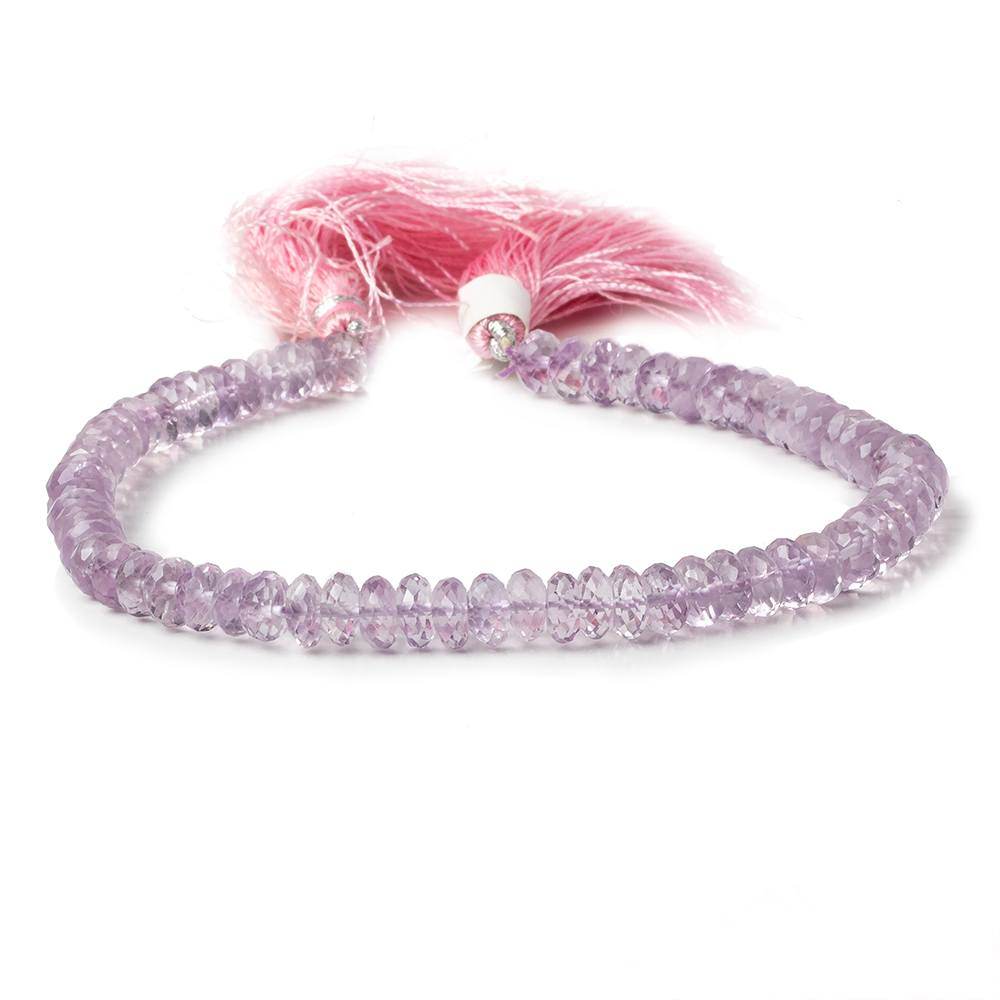 6.5-7mm Pink Amethyst Faceted Rondelles 9 inch 65 beads A (ONLINE ORDER ONLY)