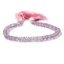 6.5-7mm Pink Amethyst Faceted Rondelles 9 inch 65 beads A (ONLINE ORDER ONLY)