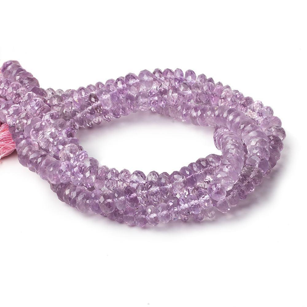6.5-7mm Pink Amethyst Faceted Rondelles 9 inch 65 beads A (ONLINE ORDER ONLY)