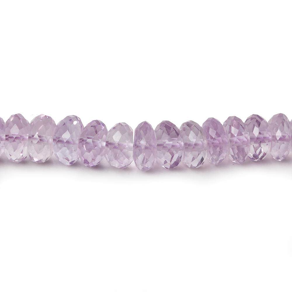 6.5-7mm Pink Amethyst Faceted Rondelles 9 inch 65 beads A (ONLINE ORDER ONLY)