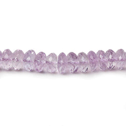 6.5-7mm Pink Amethyst Faceted Rondelles 9 inch 65 beads A (ONLINE ORDER ONLY)