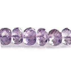 6.5-7mm Pink Amethyst Faceted Rondelles 9 inch 65 beads A (ONLINE ORDER ONLY)