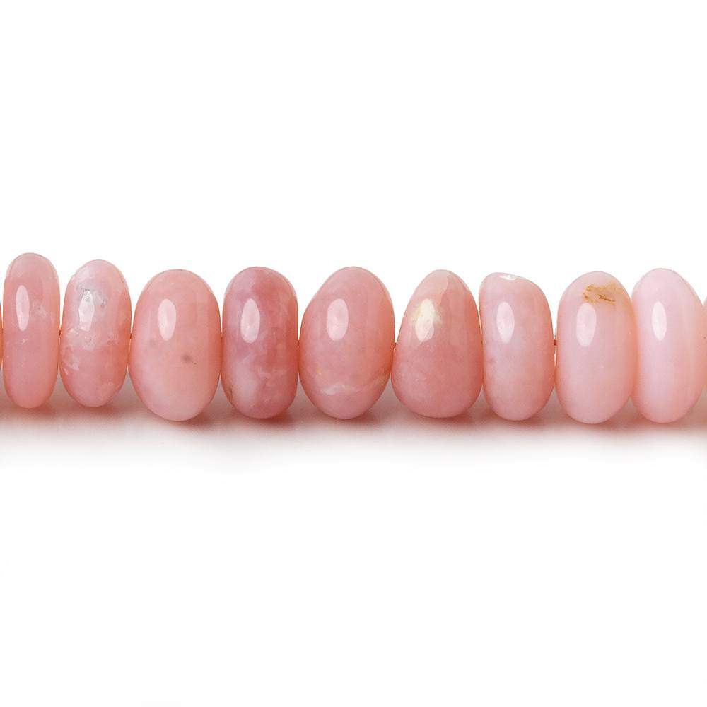 6.5-7mm Pink Peruvian Opal Plain Rondelle Beads 16 inch 90 beads AAA (ONLINE ORDER ONLY)