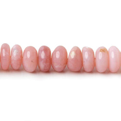 6.5-7mm Pink Peruvian Opal Plain Rondelle Beads 16 inch 90 beads AAA (ONLINE ORDER ONLY)