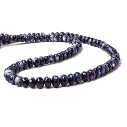 6.5-8.5mm Morado Purple Opal faceted rondelle beads 18 inch 92 pieces AA (ONLINE ORDER ONLY)