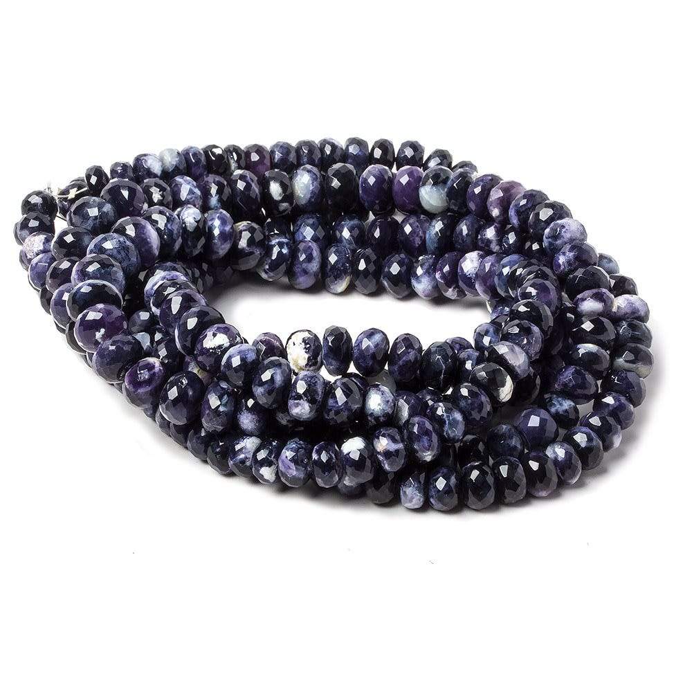 6.5-8.5mm Morado Purple Opal faceted rondelle beads 18 inch 92 pieces AA (ONLINE ORDER ONLY)