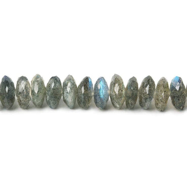 6.5-8mm Labradorite German Faceted Rondelles 16 inch 125 beads (ONLINE ORDER ONLY)