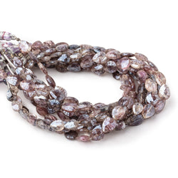6.5-8mm Mystic Moss Amethyst Faceted Pear Beads 8 inch 23 pieces (ONLINE ORDER ONLY)