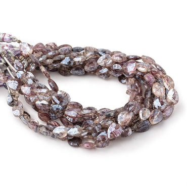 6.5-8mm Mystic Moss Amethyst Faceted Pear Beads 8 inch 23 pieces (ONLINE ORDER ONLY)