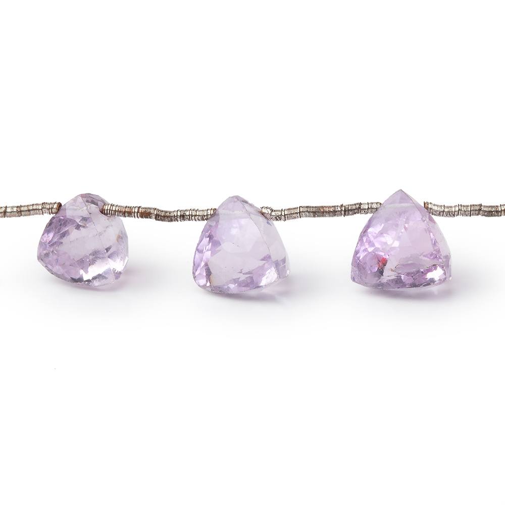 6.5-8mm Pink Amethyst Faceted Trillion Beads 7 inch 15 pieces (ONLINE ORDER ONLY)