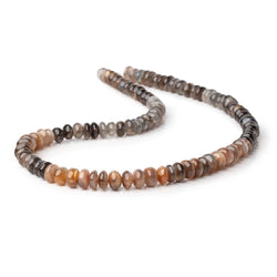 6.5-8mm Sunstone & Moonstone Plain Rondelle Beads 16 inch 90 pieces (ONLINE ORDER ONLY)