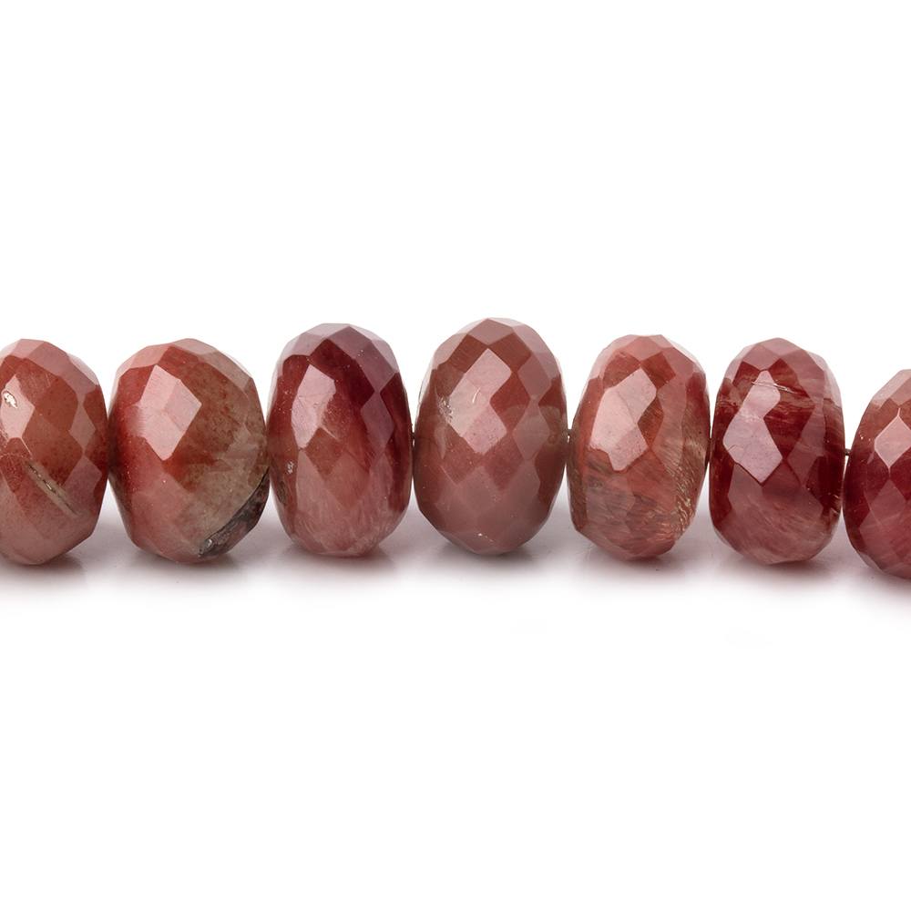 6.5-9mm Andesine Faceted Rondelle Beads 18 inch 96 pieces (ONLINE ORDER ONLY)